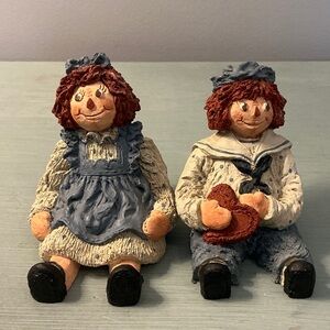 Raggedy Ann & Andy June McKenna 1987 Collectible Figurines